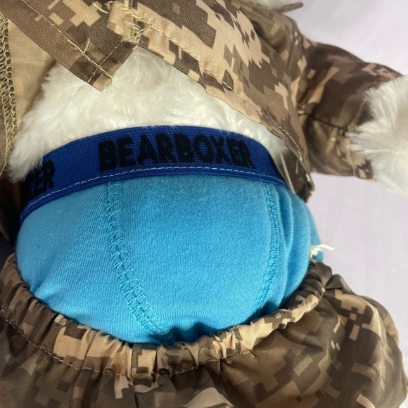 BUILD A BEAR - Small Foot 16" with Military Fatigues Tags Boxers EUC - Picture 7 of 7